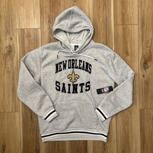 NWT Men’s New Orleans Saints Embroidered Hoodie. Size L   Super Soft warm cozy